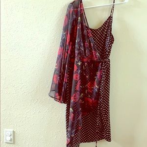 One shoulder high low dress